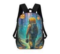 sinyumoney Mochila Infantil Astronaut in Halloween Forest Para Niños Y Niñas, Mochila De Viaje Para Niños, Mochila Escolar Para Adolescentes 17inch