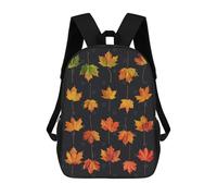 sinyumoney Mochila Infantil Autumn Fall Leaves Mochila Escolar 3D Mochila Escolar Para Niños Mochilas Escolares Mochila De Moda Con Bolsillo Bolsas Para Libros 17inch