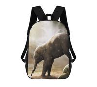 sinyumoney Mochila Infantil, Baby Elephant And Mouse Mochila Escolar De Gran Capacidad Para Estudiantes, Mochila Para Libros, Mochila Para Niños, Niñas, Adultos Y Adolescentes 17inch