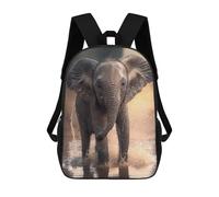 sinyumoney Mochila Infantil, Baby Elephant in Water Mochila Escolar De Gran Capacidad Para Estudiantes, Mochila Para Libros, Mochila Para Niños, Niñas, Adultos Y Adolescentes 17inch
