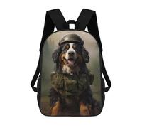 sinyumoney Mochila Infantil, Bernese Mountain Soldier Mochila Escolar De Gran Capacidad Para Estudiantes, Mochila Para Libros, Mochila Para Niños, Niñas, Adultos Y Adolescentes 17inch