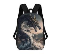 sinyumoney Mochila Infantil, Black Dragon Rising Mochila Escolar De Gran Capacidad Para Estudiantes, Mochila Para Libros, Mochila Para Niños, Niñas, Adultos Y Adolescentes 17inch