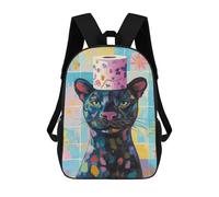 sinyumoney Mochila Infantil Black Panther with Toilet Paper Hat Para Niños Y Niñas, Mochila De Viaje Para Niños, Mochila Escolar Para Adolescentes 17inch