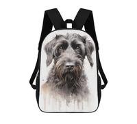 sinyumoney Mochila Infantil, Black Russian Terrier Dog Mochila Escolar De Gran Capacidad Para Estudiantes, Mochila Para Libros, Mochila Para Niños, Niñas, Adultos Y Adolescentes 17inch