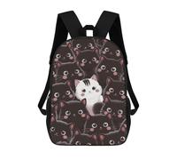 sinyumoney Mochila Infantil Cat Cool Para Niños Y Niñas, Mochila De Viaje Para Niños, Mochila Escolar Para Adolescentes 17inch