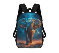 sinyumoney Mochila Infantil Celestial Elephant in Desert Landscape Mochila Escolar 3D Mochila Escolar Para Niños Mochilas Escolares Mochila De Moda Con Bolsillo Bolsas Para Libros 17inch