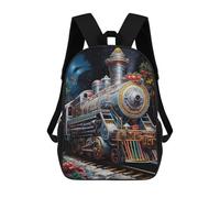 sinyumoney Mochila Infantil Christmas Steam Train Magic Para Niños Y Niñas, Mochila De Viaje Para Niños, Mochila Escolar Para Adolescentes 17inch