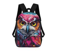 sinyumoney Mochila Infantil, Colorful Abstract Owl Art-5 Mochila Escolar De Gran Capacidad Para Estudiantes, Mochila Para Libros, Mochila Para Niños, Niñas, Adultos Y Adolescentes 17inch