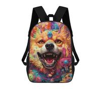 sinyumoney Mochila Infantil Colorful Dog Portrait -16 Para Niños Y Niñas, Mochila De Viaje Para Niños, Mochila Escolar Para Adolescentes 17inch