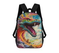 sinyumoney Mochila Infantil, Colorful Dragon Sky Artwork Mochila Escolar De Gran Capacidad Para Estudiantes, Mochila Para Libros, Mochila Para Niños, Niñas, Adultos Y Adolescentes 17inch