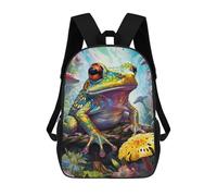 sinyumoney Mochila Infantil Colorful Fantasy Frog-2 Para Niños Y Niñas, Mochila De Viaje Para Niños, Mochila Escolar Para Adolescentes 17inch
