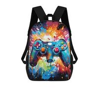 sinyumoney Mochila Infantil, Colorful Gaming Controller Art Print Mochila Escolar De Gran Capacidad Para Estudiantes, Mochila Para Libros, Mochila Para Niños, Niñas, Adultos Y Adolescentes 17inch