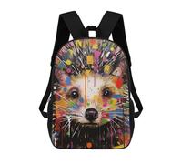 sinyumoney Mochila Infantil, Colorful Hedgehog Art Print Mochila Escolar De Gran Capacidad Para Estudiantes, Mochila Para Libros, Mochila Para Niños, Niñas, Adultos Y Adolescentes 17inch