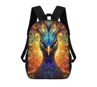 sinyumoney Mochila Infantil, Colorful Peacock Artwork-7 Mochila Escolar De Gran Capacidad Para Estudiantes, Mochila Para Libros, Mochila Para Niños, Niñas, Adultos Y Adolescentes 17inch