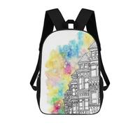 sinyumoney Mochila Infantil Colorful San Francisco Mochila Escolar 3D Mochila Escolar Para Niños Mochilas Escolares Mochila De Moda Con Bolsillo Bolsas Para Libros 17inch