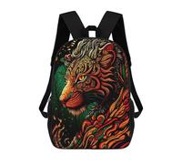 sinyumoney Mochila Infantil Colorful Tiger Illustration Para Niños Y Niñas, Mochila De Viaje Para Niños, Mochila Escolar Para Adolescentes 17inch