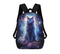 sinyumoney Mochila Infantil, Cosmic Space Cat Mochila Escolar De Gran Capacidad Para Estudiantes, Mochila Para Libros, Mochila Para Niños, Niñas, Adultos Y Adolescentes 17inch