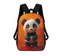 sinyumoney Mochila Infantil Cute Panda Painting Mochila Escolar 3D Mochila Escolar Para Niños Mochilas Escolares Mochila De Moda Con Bolsillo Bolsas Para Libros 17inch