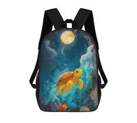 sinyumoney Mochila Infantil Cute Sea Turtle Mochila Escolar 3D Mochila Escolar Para Niños Mochilas Escolares Mochila De Moda Con Bolsillo Bolsas Para Libros 17inch