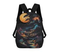 sinyumoney Mochila Infantil De 17 Pulgadas Con Estampado 3D, Ideal Para Viajes, Como Mochilas De Libros O Para La Escuela.