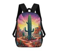 sinyumoney Mochila Infantil, Desert Sunset Fantasy Mochila Escolar De Gran Capacidad Para Estudiantes, Mochila Para Libros, Mochila Para Niños, Niñas, Adultos Y Adolescentes 17inch
