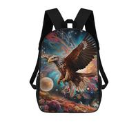 sinyumoney Mochila Infantil Eagle in Cosmic Garden Para Niños Y Niñas, Mochila De Viaje Para Niños, Mochila Escolar Para Adolescentes 17inch