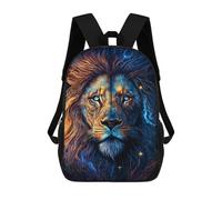 sinyumoney Mochila Infantil Electric Lion Portrait -1 Mochila Escolar 3D Mochila Escolar Para Niños Mochilas Escolares Mochila De Moda Con Bolsillo Bolsas Para Libros 17inch