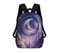 sinyumoney Mochila Infantil Enchanted Celestial Dreamcatcher -1 Mochila Escolar 3D Mochila Escolar Para Niños Mochilas Escolares Mochila De Moda Con Bolsillo Bolsas Para Libros 17inch