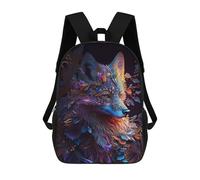 sinyumoney Mochila Infantil Enchanted Fox Portrait -2 Para Niños Y Niñas, Mochila De Viaje Para Niños, Mochila Escolar Para Adolescentes 17inch