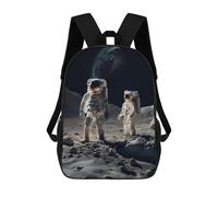 sinyumoney Mochila Infantil, Famous Astronaut Landing Mochila Escolar De Gran Capacidad Para Estudiantes, Mochila Para Libros, Mochila Para Niños, Niñas, Adultos Y Adolescentes 17inch