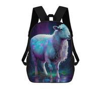 sinyumoney Mochila Infantil Farm Sheep Oil Paint Mochila Escolar 3D Mochila Escolar Para Niños Mochilas Escolares Mochila De Moda Con Bolsillo Bolsas Para Libros 17inch