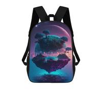 sinyumoney Mochila Infantil Floating Fantasy Islands Mochila Escolar 3D Mochila Escolar Para Niños Mochilas Escolares Mochila De Moda Con Bolsillo Bolsas Para Libros 17inch