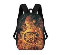 sinyumoney Mochila Infantil Floral Helmet in Space Para Niños Y Niñas, Mochila De Viaje Para Niños, Mochila Escolar Para Adolescentes 17inch