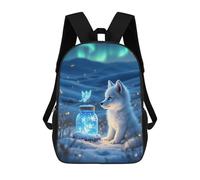 sinyumoney Mochila Infantil FOX And Firefly Jar Para Niños Y Niñas, Mochila De Viaje Para Niños, Mochila Escolar Para Adolescentes 17inch