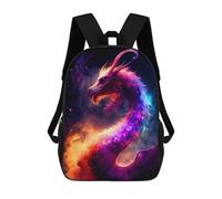 sinyumoney Mochila Infantil Galactic Dragon Artwork Mochila Escolar 3D Mochila Escolar Para Niños Mochilas Escolares Mochila De Moda Con Bolsillo Bolsas Para Libros 17inch