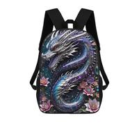 sinyumoney Mochila Infantil Galactic Dragon Chronicles Para Niños Y Niñas, Mochila De Viaje Para Niños, Mochila Escolar Para Adolescentes 17inch