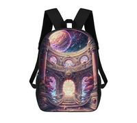 sinyumoney Mochila Infantil, Galactic Gateway Mochila Escolar De Gran Capacidad Para Estudiantes, Mochila Para Libros, Mochila Para Niños, Niñas, Adultos Y Adolescentes 17inch