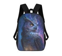 sinyumoney Mochila Infantil Galactic Owl Majesty -1 Mochila Escolar 3D Mochila Escolar Para Niños Mochilas Escolares Mochila De Moda Con Bolsillo Bolsas Para Libros 17inch