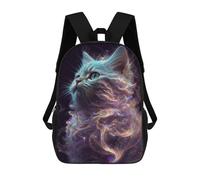 sinyumoney Mochila Infantil Galaxy Kitten White Cat Para Niños Y Niñas, Mochila De Viaje Para Niños, Mochila Escolar Para Adolescentes 17inch