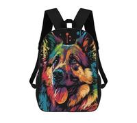sinyumoney Mochila Infantil German Shepherd Style 2 Mochila Escolar 3D Mochila Escolar Para Niños Mochilas Escolares Mochila De Moda Con Bolsillo Bolsas Para Libros 17inch
