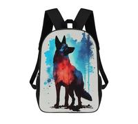 sinyumoney Mochila Infantil German Shepherd Watercolor Para Niños Y Niñas, Mochila De Viaje Para Niños, Mochila Escolar Para Adolescentes 17inch