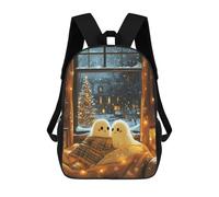 sinyumoney Mochila Infantil Ghost Couple on Christmas Mochila Escolar 3D Mochila Escolar Para Niños Mochilas Escolares Mochila De Moda Con Bolsillo Bolsas Para Libros 17inch