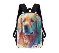sinyumoney Mochila Infantil Golden Retriever Style 7 Para Niños Y Niñas, Mochila De Viaje Para Niños, Mochila Escolar Para Adolescentes 17inch