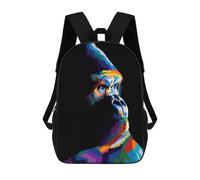 sinyumoney Mochila Infantil Gorilla Pop Art Mochila Escolar 3D Mochila Escolar Para Niños Mochilas Escolares Mochila De Moda Con Bolsillo Bolsas Para Libros 17inch