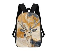 sinyumoney Mochila Infantil Impermeable 3D Abstract Deer Painting Art-6 17inch Mochila Escolar Linda Y Casual De Moda Para Niños Y Niñas