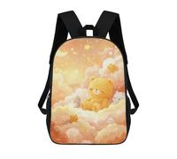 sinyumoney Mochila Infantil Impermeable 3D Cloudy Dreams Cute Bear Illustration 17inch Mochila Escolar Linda Y Casual De Moda Para Niños Y Niñas