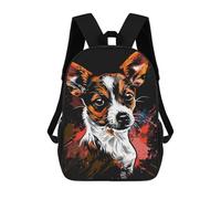 sinyumoney Mochila Infantil Impermeable 3D Colorful Jack Russell Art Print 17inch Mochila Escolar Linda Y Casual De Moda Para Niños Y Niñas