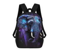 sinyumoney Mochila Infantil Impermeable 3D Cosmic Elephant Art Print-17 17inch Mochila Escolar Linda Y Casual De Moda Para Niños Y Niñas