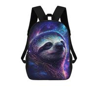 sinyumoney Mochila Infantil Impermeable 3D Cosmic Sloth Portrait-10 17inch Mochila Escolar Linda Y Casual De Moda Para Niños Y Niñas