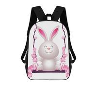 sinyumoney Mochila Infantil Impermeable 3D Cute Rabbit 17inch Mochila Escolar Linda Y Casual De Moda Para Niños Y Niñas